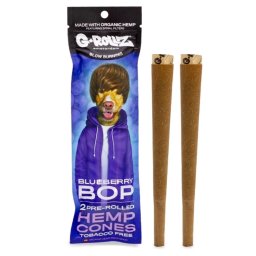 G-Rollz Blunt pre-rulat din canepa Blueberry Bop Afine King Size x2