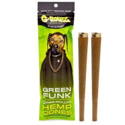 G-Rollz Blunt pre-rulat din canepa Rap Green Funk Struguri King Size x2