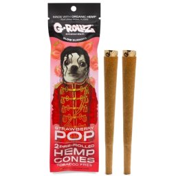 G-Rollz Blunt pre-rulat din canepa Strawberry Pop Capsuni King Size x2