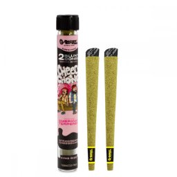 G-Rollz Blunt pre-rulat canepa Cheech & Chong Strawberry Cheesecake infuzati cu terpene x2