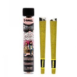 G-Rollz Blunt pre-rulat canepa Cheech & Chong Strawberry Cheesecake infuzati cu terpene x2