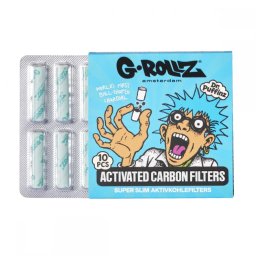 G-Rollz Filtre cu carbune activ Blue Super Slim 6mm x10