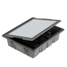 Doza pardoseala 32M capac inox Gewiss GW24617