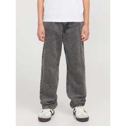 Jack & Jones Blugi baieti, cu talie inalta si croiala Dreapta, Gri inchis (SELECTATI MARIMEA: 152 cm)
