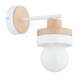 Aplica de perete LARSO 1xE27/15W/230V alb/bej