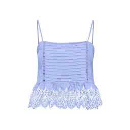 ONLY Top Onltulum Sl Emb 15368892 17-3936 TCX blue bonnet