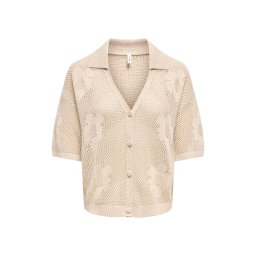 ONLY Jachetă Onlceline Ss Glitter Mesh Cardi Knt 15364732 11-0809 TCX ecru