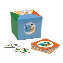 Joc eduludo cu cartonase kioukoi obiecte casnice, djeco