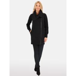PERSO Woman's Women's transitional knitted jacket with a zipper , color