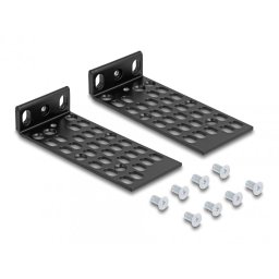 Set 2 buc bracket montare cabinet 10"/19", Delock 67281