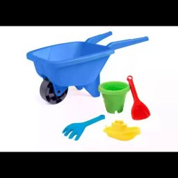 Wader: Roabă cu set de nisip - albastru