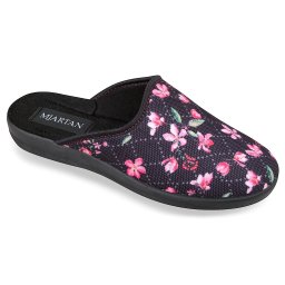 Saboti de casa, confort, dama, Mjartan 607-LA94 floricele roz