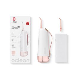 Irigator dentar Oclean W10, 5 moduri, 2 duze, 200 ml, 1400 impulsuri pe minut, IPX7, USB-C, roz