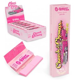 G-Rollz Foite + Filtre Cheech & Chong Lowrider Pink King Size x50
