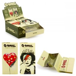 G-Rollz Foite canepa Bio + Filtre Banksy cu santier KS slim 110mm x50