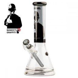 G-Rollz Bong din sticla Banksy Graffiti Rude Copper 31cm