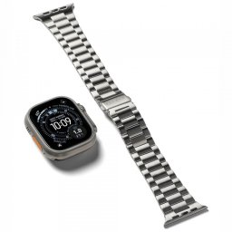Curea Ringke Metal One Air pentru Apple Watch 49mm / 46mm / 45mm / 44mm Series, Argintie