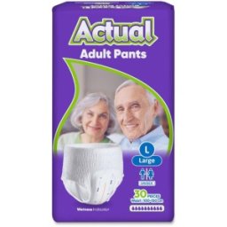 Scutece tip Chilot Incontinenta, Actual Double, L 100-150 cm, 30 Bucati