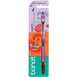 Set 5 x Periuta Dinti Adolescenti Banat Teenage Orthodontic Soft, 9-16 Ani