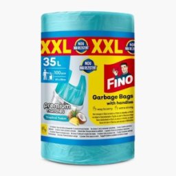 Set 2 x Saci Menajeri Premium, Albastri, XXL, Maner, Fructe de Padure, 35 l, 100 Bucati
