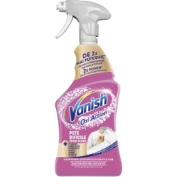 Set 2 x Solutie pentru Indepartarea Petelor de pe Haine Vanish Pretreat Gold, 454 ml