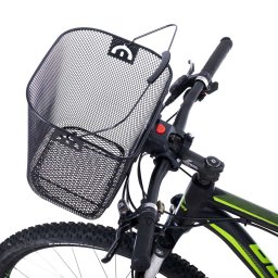 Cos metalic pentru bicicleta cu maner, demontabil, conceput pentru a fi montat in partea din fata FAVLine Selection