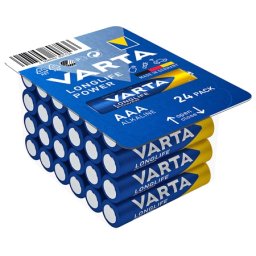 Set 24 baterii alcaline Varta Longlife Power AAA (LR03) 1,5V