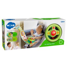 Volan interactiv pentru bebe cu melodii, sunete si oglinda