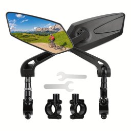 Set 2 Oglinzi retrovizoare pentru bicicleta, reglabile 360 grade, culoare Neagra FAVLine Selection