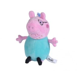Breloc plus Daddy Pig Peppa Pig, jucarie moale 10 cm pentru copii