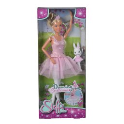 Papusa Steffi Love Balerina 29 cm cu fusta rotativa si iepuras