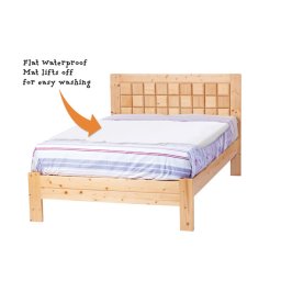 Protectie impermeabila pentru pat Clevamama, 90x70 cm, bumbac satinat