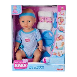 Papusa bebelus Simba New Born Baby 43 cm cu accesorii