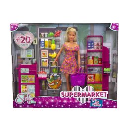 Papusa Steffi Love la supermarket cu accesorii si casa de marcat