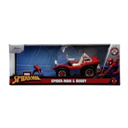 Masinuta metalica Spider-Man Buggy 1:24 cu figurina