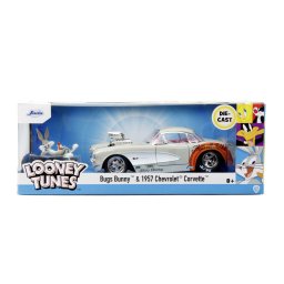 Masinuta metalica Bugs Bunny Chevrolet Corvette 1957, scara 1:24