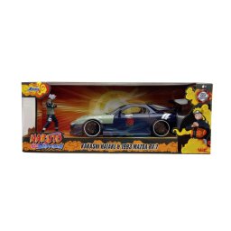 Macheta metalica Mazda RX-7 Naruto cu figurina Kakashi, scara 1:24