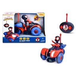 Masinuta RC Miles Morales Techno Racer cu telecomanda, scara 1:24