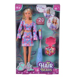 Papusa Steffi Love Hair Beads cu margele si accesorii de coafat