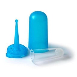 Periuta de dinti din silicon pentru deget bebe, cu suport REER 7900