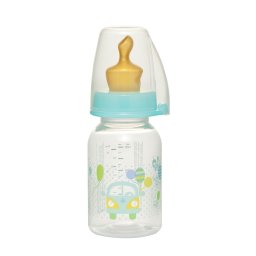 Biberon anti-colici NIP din PP cu tetina latex natural, 125 ml, 0-6 luni