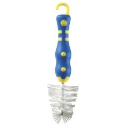 Perie mini pentru tetine si accesorii biberoane NIP, maner antialunecare, 0+ luni