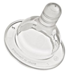 Tetine ortodontice din silicon pentru biberoane wide, debit M, 0+ luni