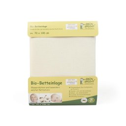 Protectie saltea copii impermeabila BIO 70x100 cm, bumbac organic