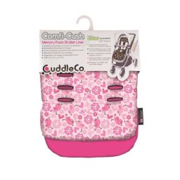 Saltea pentru carucior CuddleCo Comfi-Cush Love Birds, reversibila