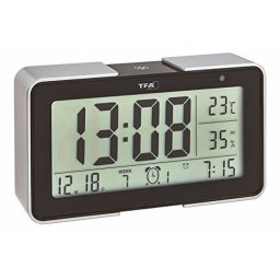 Termometru si higrometru digital TFA cu senzor de lumina, negru