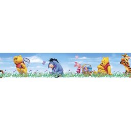 Bordura autoadeziva pentru perete 5 m Winnie the Pooh Beautiful Day