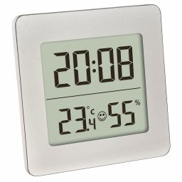 Termometru higrometru digital TFA cu ceas, alarma si ecran mare