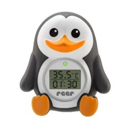 Termometru digital pentru baie si camera cu ceas MyHappyPingu Reer