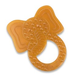 Inel de dentitie pentru bebelusi din cauciuc natural BIO, Elefant Grunspecht